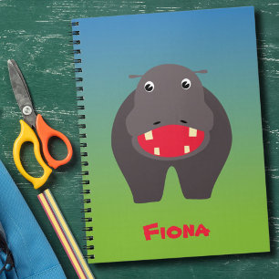 Happy hippo notebook