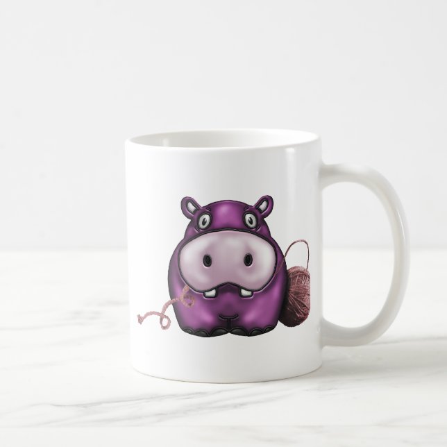 happy hippo products coffee mug (Right)