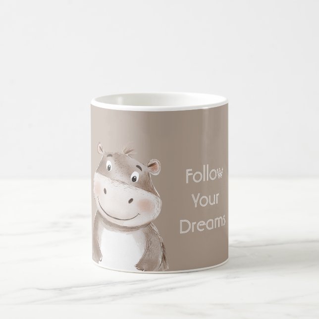 Happy Hippopotamus Coffee Mug (Center)