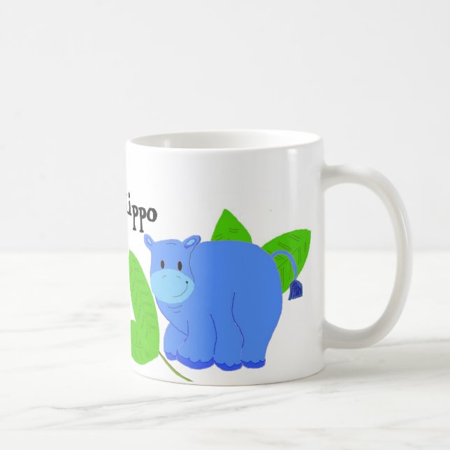 Happy Hippopotamus Coffee Mug (Right)