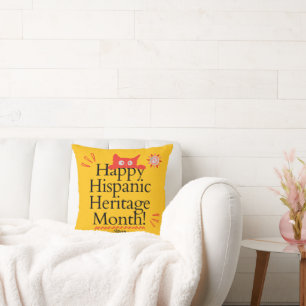 Happy Hispanic Heritage Month! - Cute Ginger Kitty Cushion