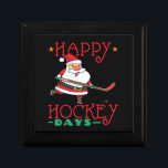 Happy Hockey Days - Hockey Christmas Gift Box<br><div class="desc">Happy Hockey Days - Hockey Christmas</div>