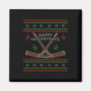 Happy Hockeydays Hockey Funny Hockey Player Christ Magnet