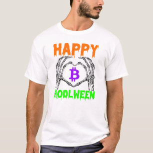 Happy Hodlween bitcoin - Halloween crypto   T-Shirt