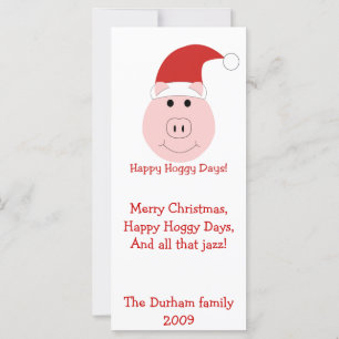 Happy Hoggy Days Christmas Cards and stationary.