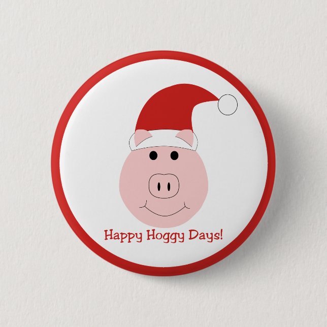 Happy Hoggy days Holiday pins with border (Front)