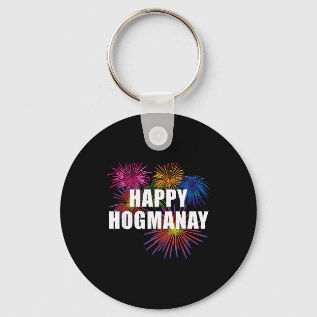 Happy Hogmanay Scotland New Years Eve Womens Top  Key Ring (Front)