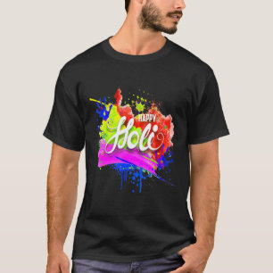 Happy Holi 2022 India Colours Spring Festival Hind T-Shirt