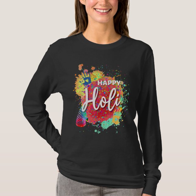 Happy Holi 2022 India Colours Spring Festival Of H T-Shirt (Front)
