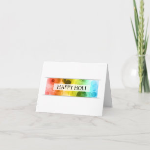 happy holi (bokeh) holiday card