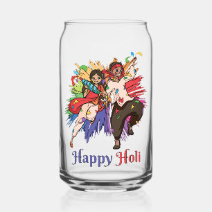 Happy Holi  Can Glass