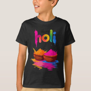 Happy holi colour powder festival of colours desig T-Shirt