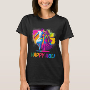 Happy Holi Festival Indian Colours Spring Dance Da T-Shirt