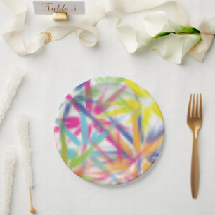 Happy Holi, festival of colours, holi hai party Paper Plate
