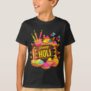 Happy Holi Festival Powder 2022 India Colors Hindu T-Shirt