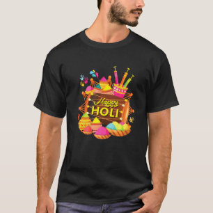 Happy Holi Festival Powder 2022 India Colours Hind T-Shirt