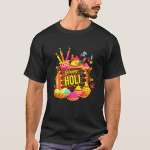 Happy Holi Festival Powder 2022 India Colours Hind T-Shirt