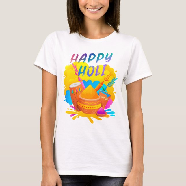 HAPPY HOLI  T-Shirt (Front)