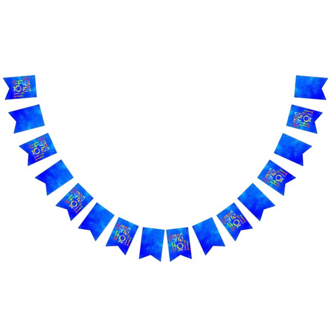 HAPPY HOLI typography 1 Bunting (All)
