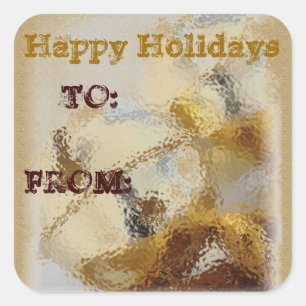 Happy Holiday Bells Gift Label