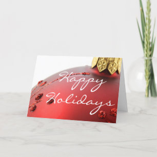 Happy Holiday Christmas Bulb Card