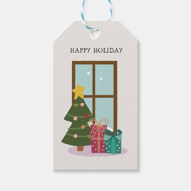 Happy Holiday Gift Tags (Front)