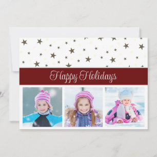 Happy Holiday Photos and Stars - Removeable Credit Card