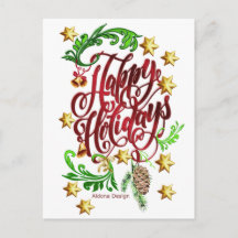 Happy Holiday Postcard