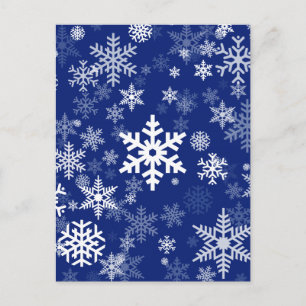 Happy Holiday Snowflakes Pattern for Everyone Postcard