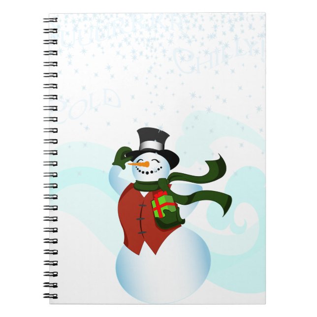 Happy Holiday Snowman Notebook (Front)