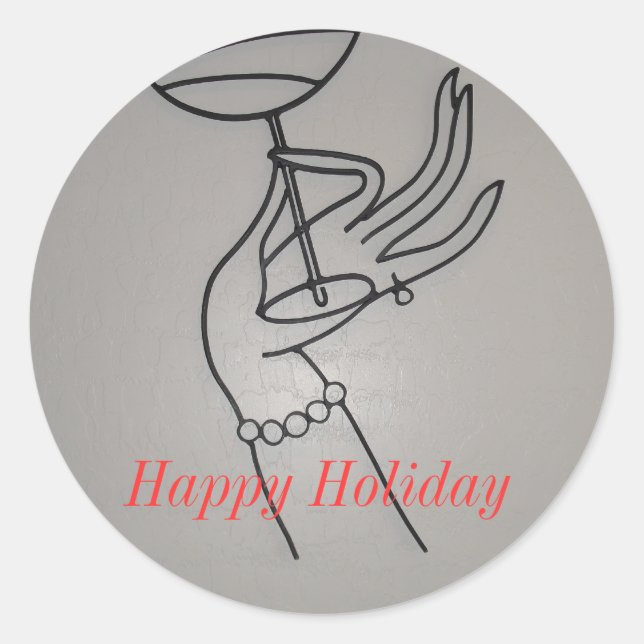 Happy Holiday! Sticker (Front)