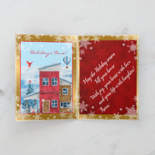 Happy Holiday Time Customise Card