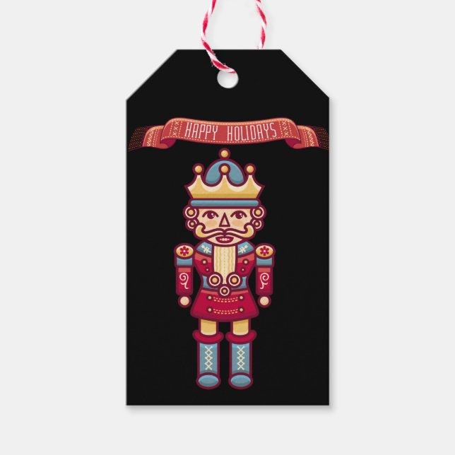 Happy Holiday/Toy Soldier/ Christmas Gift Tag (Front)