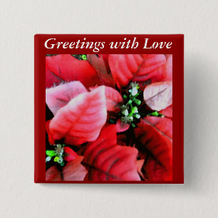Happy Holidays_ 15 Cm Square Badge