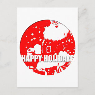 Happy Holidays 2016 Santa Claus Postcard
