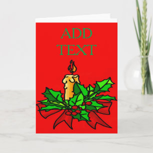 Happy Holidays Add Name Holiday Card