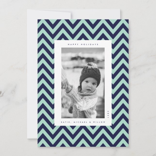 HAPPY HOLIDAYS Add Your Family Photo  (Front)