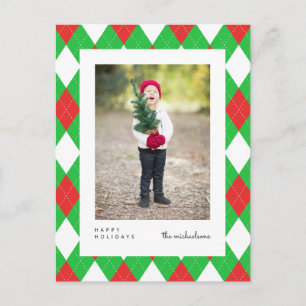 HAPPY HOLIDAYS Add Your Photo Postcard