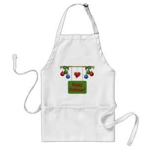 Happy Holidays apron