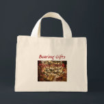 Happy Holidays - Bearing Gifts - Jumbo Tote Bag<br><div class="desc">The holidays and seasons of our lives help us mark and track the passage of time,  collecting memories as we share traditions,  time,  food,  music,  gifts,  and greeting cards with each other.</div>