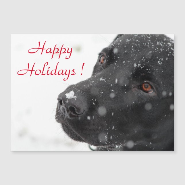 Happy Holidays Black Lab (Front)