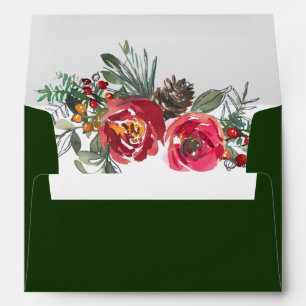 Happy Holidays Boho Business Logo Envelope