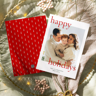  Happy Holidays Bold & Classic Holiday Card