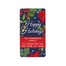 Happy Holidays • Botanical Winter Plants Bright