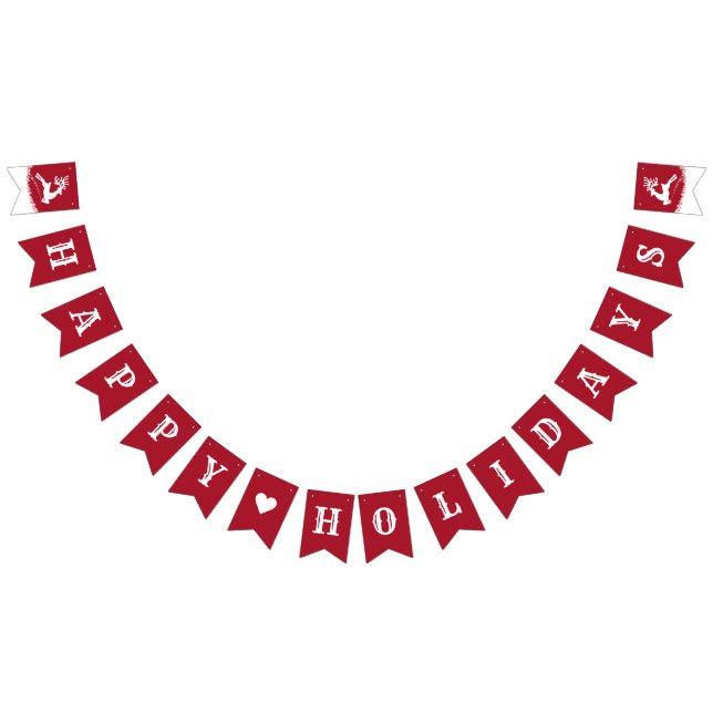 HAPPY HOLIDAYS bunting banner (All)