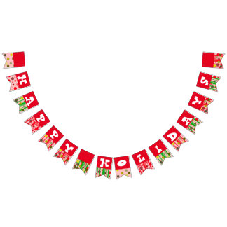 Happy holidays Bunting Flags