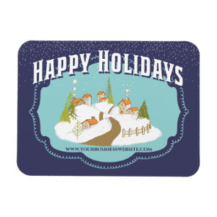 Happy Holidays Business Corporate Customer Thanks Magnet