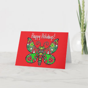 Happy Holidays Butterfly Holiday Card