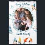 Happy Holidays Calendar With Elves<br><div class="desc">In Happy Holidays with elves calendar (January - December) you can find a lot of pictures of cute kids and their families. But you can easily replace these photo with your and make your unique and special calendar with your kids, family members or anything you love the most. United States...</div>