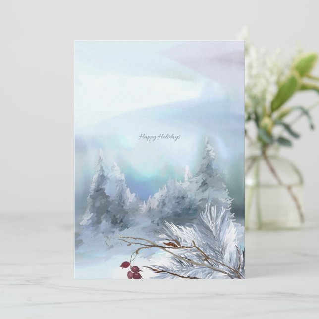 Happy holidays card (Standing Front)